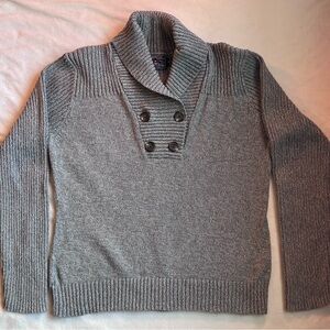 American Living Oatmeal Cowl Neck Sweater